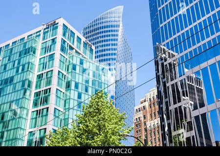 Hoher, moderner Architektur in der Burrard Street in der Innenstadt von Vancouver, British Columbia, Kanada Stockfoto