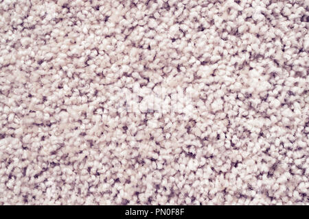 Detail der saugfähiges Gewebe oder shaggy weißer Teppich schließen, behaarte Teppich detail. saugfähiges Gewebe Hintergrund. Stockfoto