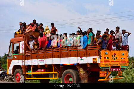 Anaipatti, Tamilnadu - Indien - 15. September 2018: vinyagar Chaturthi Stockfoto