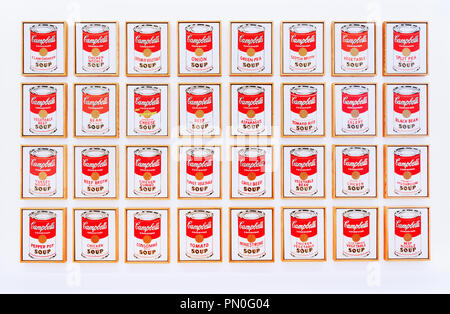 Warhol, Campbell's Soup Cans, 1962 Stockfoto