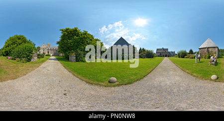 360 Grad Panorama Ansicht von Abbaye de La Luzern - Frankreich