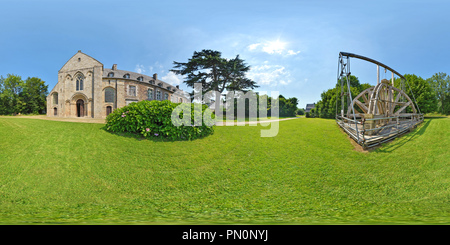 360 Grad Panorama Ansicht von Abbaye de La Luzern - Frankreich