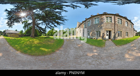 360 Grad Panorama Ansicht von Abbaye de La Luzern - Frankreich