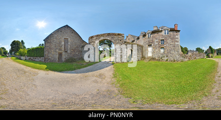 360 Grad Panorama Ansicht von Abbaye de La Luzern - Frankreich