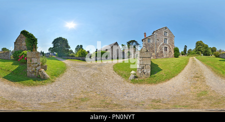 360 Grad Panorama Ansicht von Abbaye de La Luzern - Frankreich