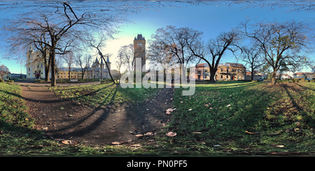 360 Grad Panorama Ansicht von "Piata Cetatii" (Zitadelle), Baia Mare, Rumänien