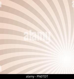 Geometrische Spirale Hintergrund von rotierenden Strahlen Stock Vektor