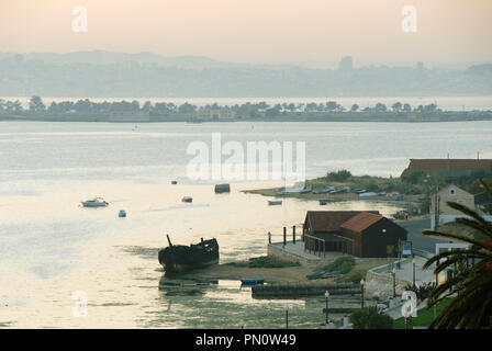 Tejo Bucht in Seixal. Portugal Stockfoto