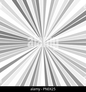 Grau abstrakte hypnotischen exlosive Konzept Hintergrund - Vektor ray Burst design Stock Vektor