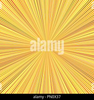 Orange psychedelischen abstrakte Explosion Konzept Hintergrund - Vector Illustration Stock Vektor