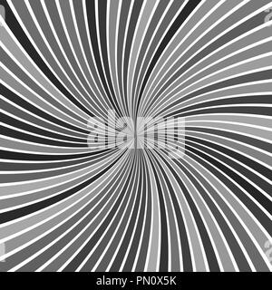Grau hypnotisch abstrakte Spirale ray Burst stripe Hintergrund Stock Vektor