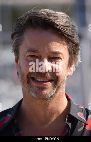 Thibault de Montalembert, Schauspieler in Dix Pour Cent (zehn Prozent), TV-Film, der den Preis für die beste Serie 52 Minuten gewonnen. Stockfoto