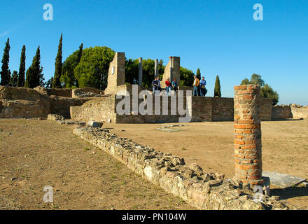 Römische Ruinen von Miróbriga. Alcacér do Sal, Alentejo. Portugal Stockfoto