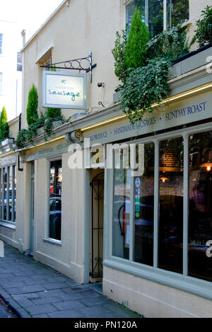 Um Clifton Bristol England UK die Clifton Wurst Unternehmen Stockfoto