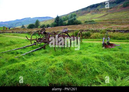 Oldtimer Landmaschinen Stockfoto