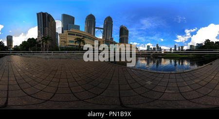 360 Grad Panorama Ansicht von Petronas Twin Towers