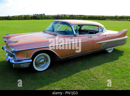 Pink Cadillac, Fleetwood, Classic American Auto, Automobil Stockfoto