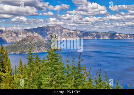 Crater Lake Nationalpark in Oregon Stockfoto