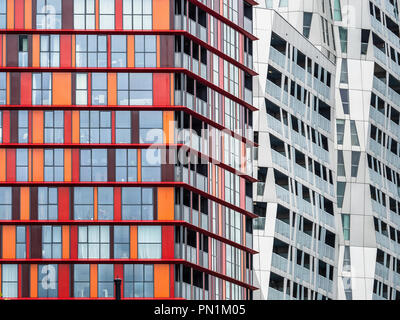 De Calypso Rotterdam Architektur - moderne Büro- und Wohngebäude im Zentrum von Rotterdam nr das Central Station Will Alsop Architects 2009-12 Stockfoto