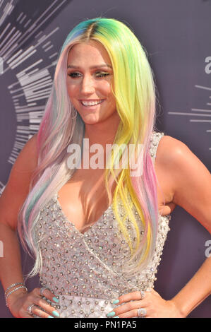 Kesha bei den 2014 MTV Video Music Awards im Forum in Inglewood, CA. Die Veranstaltung fand am Sonntag, 24. August 2014. Foto von PRPP PRPP/PictureLux Datei Referenz # 32422 090 PRPP 01 nur für redaktionelle Verwendung - Alle Rechte vorbehalten Stockfoto