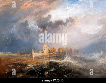 Quillebeuf, Mündung der Seine von JMW Turner (1775-1851), Öl auf Leinwand, 1833 Stockfoto