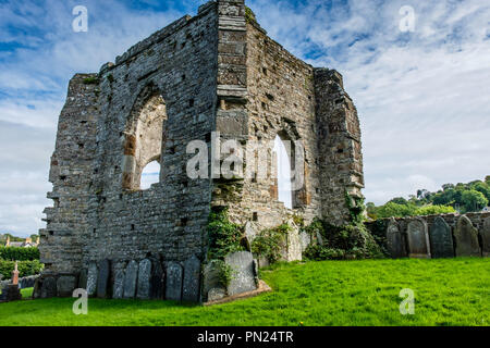 St. Dogmaels Abtei St. Dogmaels, in der Nähe von Cardigan, Ceredigion, Wales Stockfoto