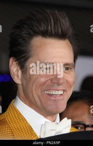 Jim Carrey 11/03/2014 'Dumme und Dümmer zu 'Premiere im Regency Dorf Theater in Westwood, CA Foto von kazuki Hirata/HNW/PictureLux Stockfoto