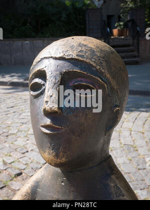 Statue von Tamada den Toastmaster in Shardeni Straße, Altstadt, Tiflis. Stockfoto