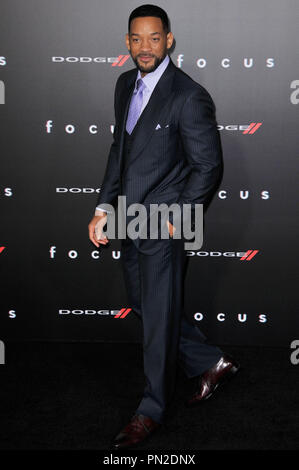 Will Smith in der "Focus" Los Angeles Premiere gehalten an TCL Chinese Theatre in Hollywood, CA am Dienstag, 24. Februar 2015. Foto von PRPP PRPP/PictureLux Datei Referenz # 32577 017 PRPP 01 nur für redaktionelle Verwendung - Alle Rechte vorbehalten Stockfoto