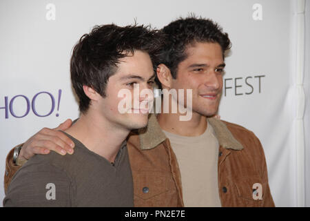 Dylan O'Brien und Tyler Posey bei PaleyFest LA 2015 zu Ehren des MTV Teen Wolf. Ankünfte an den Dolby Theater in Hollywood, CA, 11. März 2015 statt. Foto: Richard Chavez/Picturelux Stockfoto