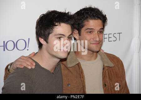 Dylan O'Brien und Tyler Posey bei PaleyFest LA 2015 zu Ehren des MTV Teen Wolf. Ankünfte an den Dolby Theater in Hollywood, CA, 11. März 2015 statt. Foto: Richard Chavez/Picturelux Stockfoto