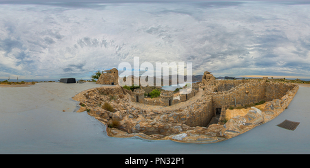 360 Grad Panorama Ansicht von Batería de Castillitos de Cabo Tiñoso