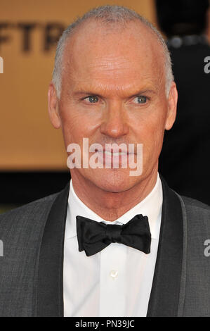 Michael Keaton auf der 21. jährlichen Screen Actors Guild Awards im Shrine Auditorium in Los Angeles, CA am Sonntag, den 25. Januar 2015. Foto von PRPP PRPP/PictureLux. Datei Referenz # 32547 100 PRPP 01 Nur für den redaktionellen Gebrauch - Alle Rechte vorbehalten Stockfoto