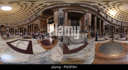 360 Grad Panorama Ansicht von Pantheon, Rom, Italien