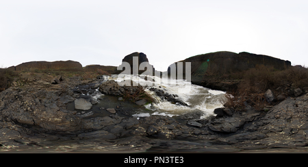 360 Grad Panorama Ansicht von Obere Palouse Falls-Palouse Falls State Park, Washington State, USA