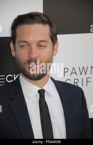 Tobey Maguire 09/08/2015 Los Angeles Premiere von "pawn Opfer im Harmony Gold in Los Angeles, CA Foto von Izumi Hasegawa/HNW/PictureLux Stockfoto