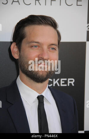 Tobey Maguire 09/08/2015 Los Angeles Premiere von "pawn Opfer im Harmony Gold in Los Angeles, CA Foto von Izumi Hasegawa/HNW/PictureLux Stockfoto