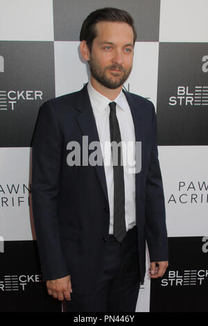 Tobey Maguire 09/08/2015 Los Angeles Premiere von "pawn Opfer im Harmony Gold in Los Angeles, CA Foto von Izumi Hasegawa/HNW/PictureLux Stockfoto