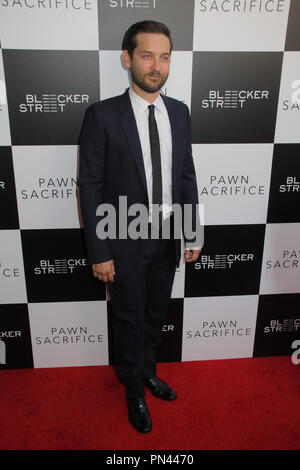 Tobey Maguire 09/08/2015 Los Angeles Premiere von "pawn Opfer im Harmony Gold in Los Angeles, CA Foto von Izumi Hasegawa/HNW/PictureLux Stockfoto