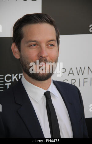 Tobey Maguire 09/08/2015 Los Angeles Premiere von "pawn Opfer im Harmony Gold in Los Angeles, CA Foto von Izumi Hasegawa/HNW/PictureLux Stockfoto