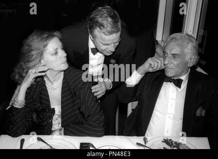 Lauren Bacall Franco Zeffirelli Leonard Bernstein 1978 Foto von Adam Schädel/PHOTOlink.net Stockfoto