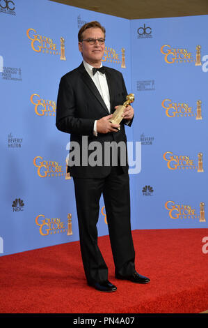 Aaron Sorkin auf dem 73. jährlichen Golden Globe Awards im Beverly Hilton Hotel. Januar 10, 2016 Beverly Hills, CA Stockfoto