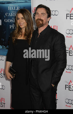 Cibi Blazic, Christian Bale 11/12/2015 AFI Fest 2015 Weltpremiere Galavorstellung von "Die Große ' bei TCL Chinese Theatre in Hollywood, CA Foto von Izumi Hasegawa/HNW/PictureLux Stockfoto