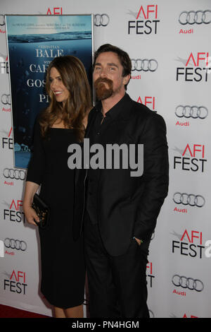 Cibi Blazic, Christian Bale 11/12/2015 AFI Fest 2015 Weltpremiere Galavorstellung von "Die Große ' bei TCL Chinese Theatre in Hollywood, CA Foto von Izumi Hasegawa/HNW/PictureLux Stockfoto