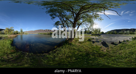 360 Grad Panorama Ansicht von Park See, Sonne Lakes-Dry Falls State Park, Washington State, USA