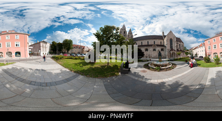 360 Grad Panorama Ansicht von Wr. Neustadt Dom