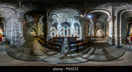 360 Grad Panorama Ansicht von Die Krypta - Sacré-Coeur de Montmartre