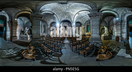 360 Grad Panorama Ansicht von Die Krypta - Sacré-Coeur de Montmartre