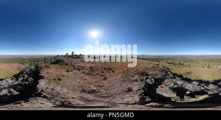 360 Grad Panorama Ansicht von Runde Butte (3272'/997 m) Gipfel