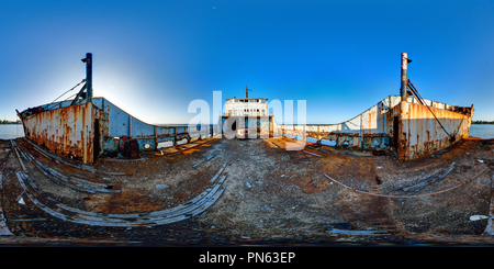 360 Grad Panorama Ansicht von Tongan Ghost Ship: Auf dem Deck